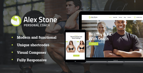 test Alex Stone | Personal Gym Trainer Theme 