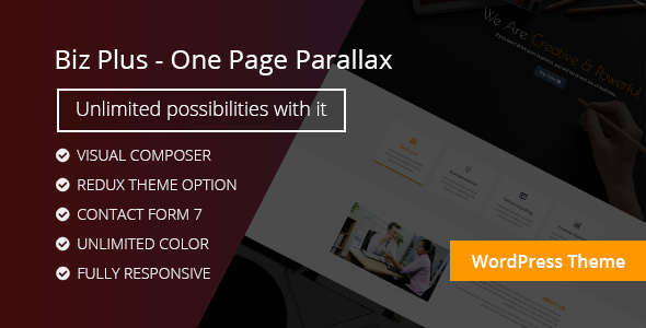 test Biz Plus - One Page Parallax WordPress Theme 