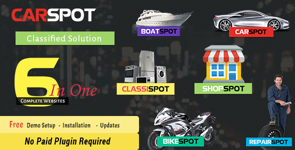 test CarSpot  Automotive Car Dealer WordPress Classified Theme 