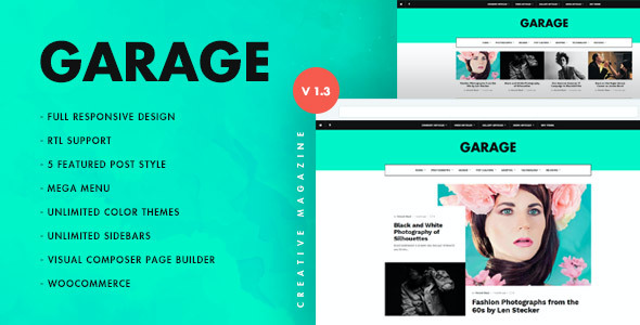 test Garage Creative & Magazine WordPress Theme 