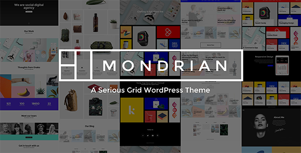 test Mondrian - A Serious Grid WordPress Theme 