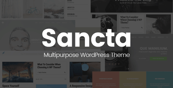 Test du thème WordPress Sancta Creative Multipurpose WordPress Theme , voici notre avis