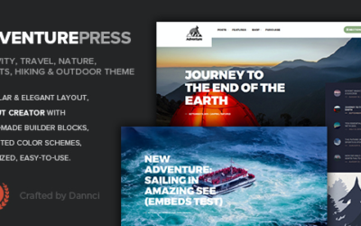 Test du thème WordPress Adventure Press , découvrez notre avis