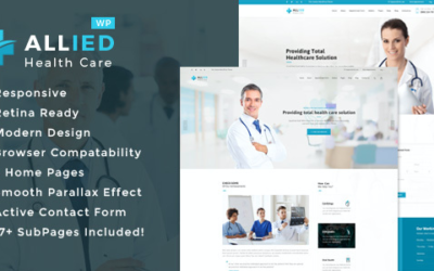 Test du thème WordPress Allied Health Care , découvrez notre avis