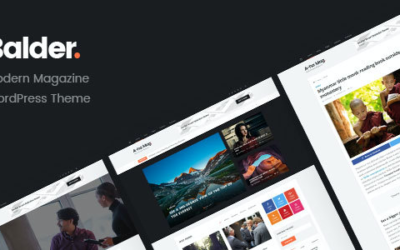 Test du thème WordPress Balder , voici notre avis