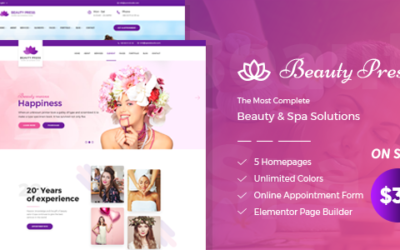 Test du thème WordPress BeautyPress , découvrez notre avis