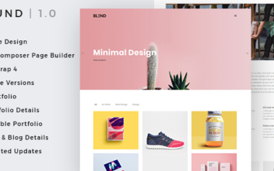 Test du thème WordPress Blund Minimal Portfolio WordPress Theme , découvrez notre avis