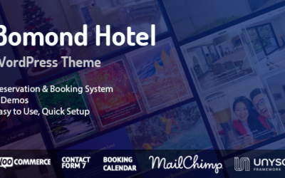 Test du thème WordPress Bomond Hotel WordPress Theme , voici notre avis