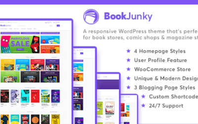 Test du thème WordPress BookJunky , voici notre avis