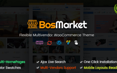 Test du thème WordPress BosMarket , découvrez notre avis