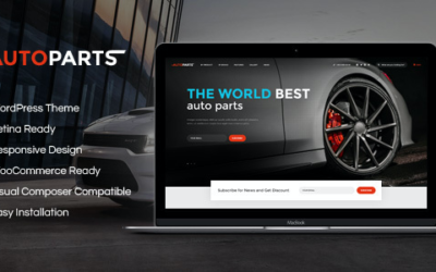 Test du thème WordPress Car Parts Store , découvrez notre avis