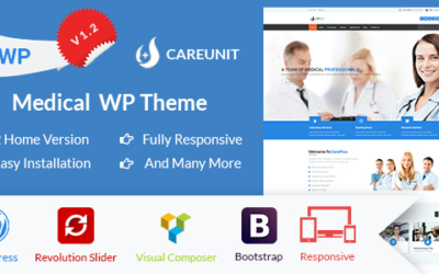 Test du thème WordPress Careunit , découvrez notre avis