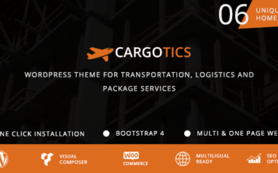 Test du thème WordPress Cargotics , voici notre avis