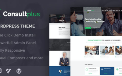 Test du thème WordPress Consultplus , découvrez notre avis