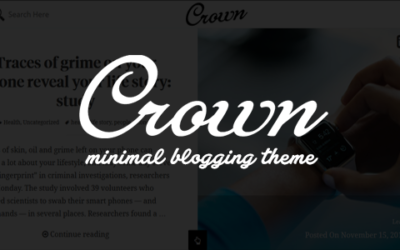 Test du thème WordPress Crown , découvrez notre avis