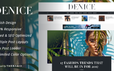 Test du thème WordPress Denice , voici notre avis