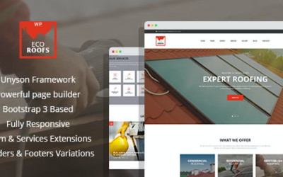 Test du thème WordPress Eco Roofs , voici notre avis