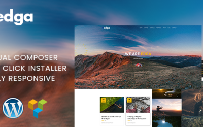 Test du thème WordPress Edga , voici notre avis