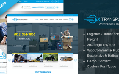 Test du thème WordPress Extransport , voici notre avis