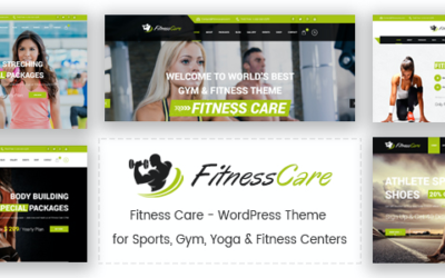 Test du thème WordPress Fitness Care , découvrez notre avis