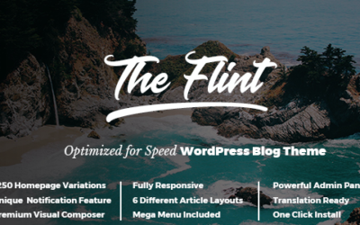 Test du thème WordPress Flint , voici notre avis