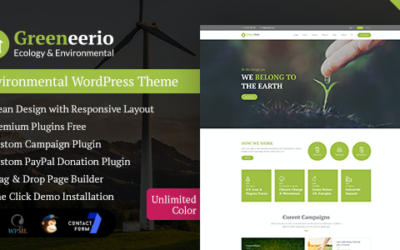 Test du thème WordPress Greeneerio , voici notre avis