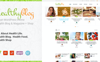 Test du thème WordPress Healthy Living Blog with Online Store , voici notre avis