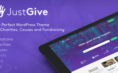 Test du thème WordPress JustGive , voici notre avis