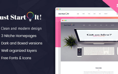 Test du thème WordPress Just Start It , voici notre avis
