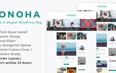 Test du thème WordPress Konoha , découvrez notre avis