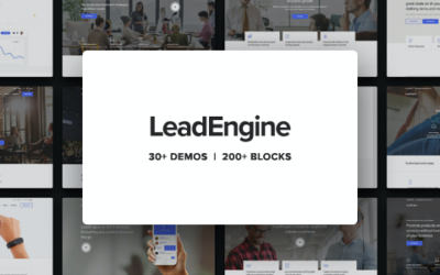 Test du thème WordPress LeadEngine , voici notre avis