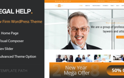 Test du thème WordPress Legal Help , découvrez notre avis