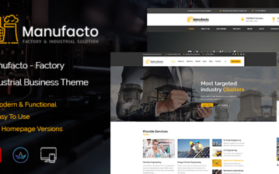 Test du thème WordPress Manufacto Factory , voici notre avis