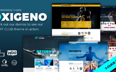 Test du thème WordPress Oxigeno Sport , voici notre avis