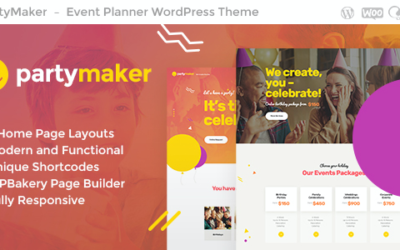 Test du thème WordPress PartyMaker , voici notre avis