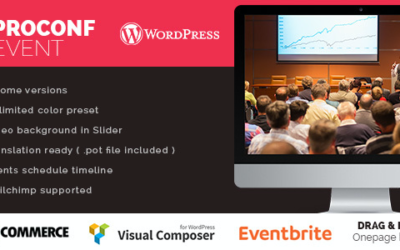 Test du thème WordPress Proconf Event Conference Meetup WordPress Theme , découvrez notre avis