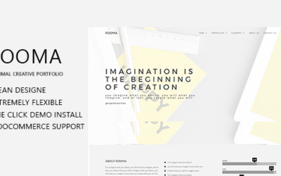 Test du thème WordPress Rooma Minimal Creative Portfolio WordPress Theme , voici notre avis