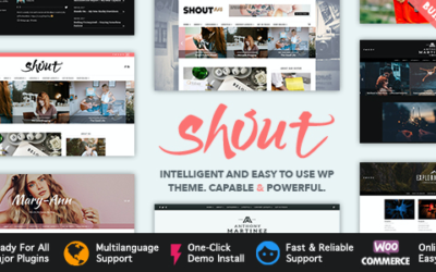 Test du thème WordPress Shout , voici notre avis