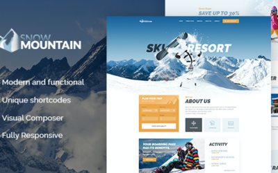 Test du thème WordPress Snow Mountain , voici notre avis