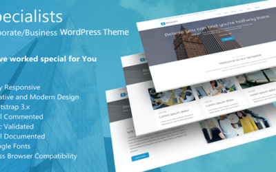 Test du thème WordPress Specialists , découvrez notre avis