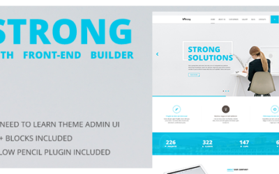 Test du thème WordPress Strong , découvrez notre avis