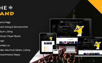 Test du thème WordPress TheBand Music Bands WordPress Theme , découvrez notre avis