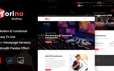 Test du thème WordPress Torino Conference and Event WordPress Theme , voici notre avis