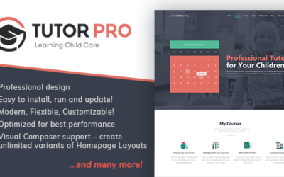 Test du thème WordPress Tutor Pro , découvrez notre avis