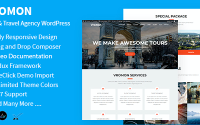 Test du thème WordPress Vromon , découvrez notre avis