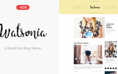 Test du thème WordPress Watsonia , découvrez notre avis